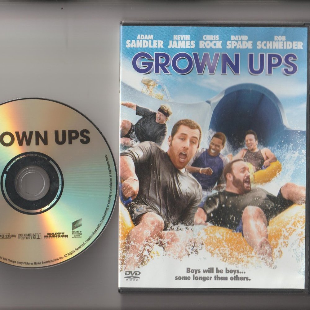 Grown Ups DVD  Adam Sandler Kevin James Chris Rock David Spade Rob Schneider